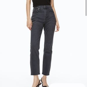 H & M dark gray/black washed jeans